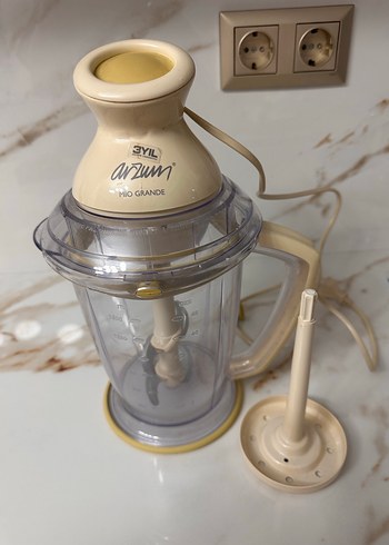 Beyaz Klasik Mutfak Doğrayıcı - Görsel 2