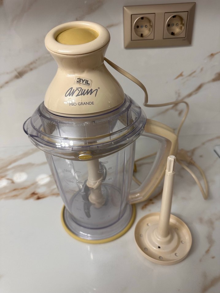 Beyaz Klasik Mutfak Doğrayıcı - Görsel 2