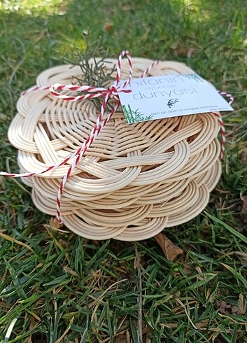 Rattan Bardak Altlığı