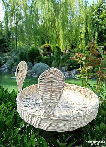 Rattan Kulaklı Sepet 