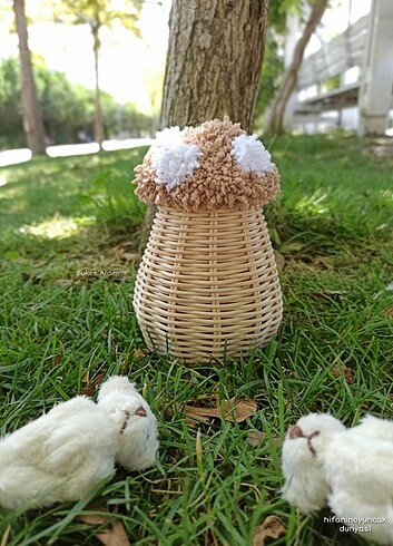 Rattan Mini Mantar Sepet 