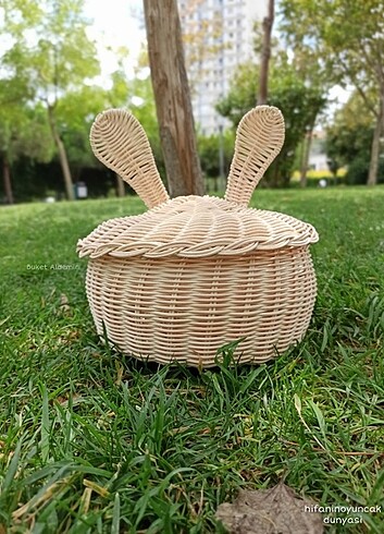 Rattan Kulaklı Sepet 