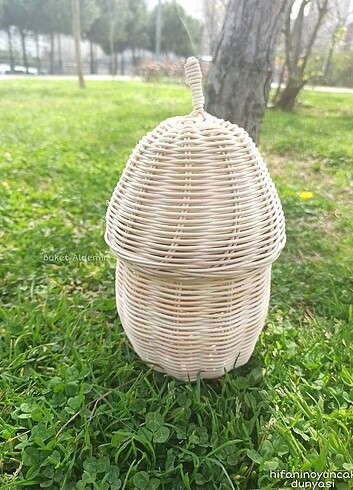Rattan Meşe Palamudu Sepet 