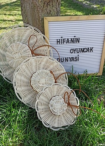 Rattan Duvar Şapkası 