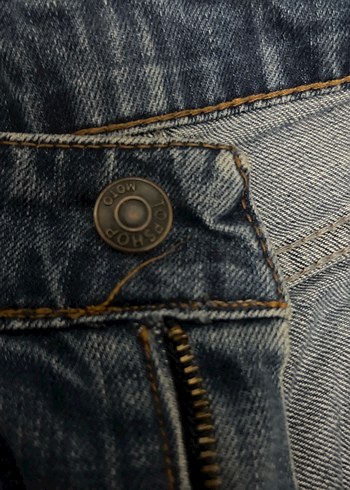 Kadın Mavi Rahat Kesim Midi Kot Pantolon - Görsel 3