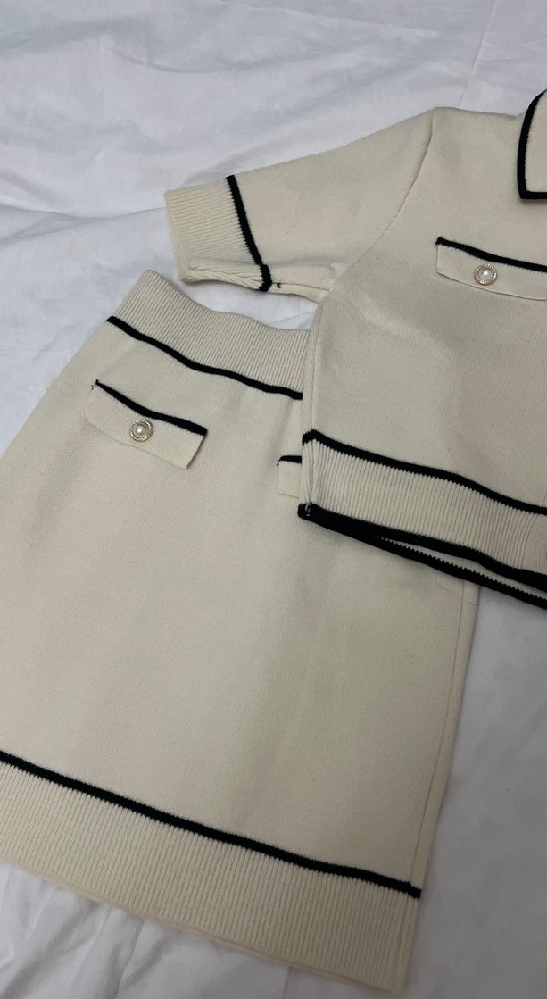 Düğmeli Beyaz Mini Etek - Görsel 4