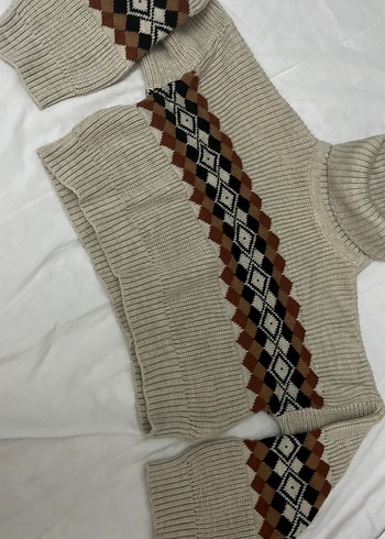 Bohem Boğazlı Örgü Kazak - Görsel 2