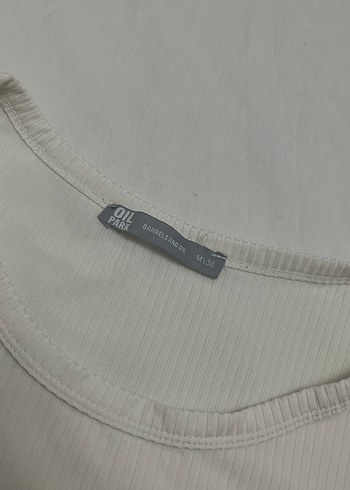 Beyaz Kız Çocuk Kısa Kollu Pamuk Tişört - Görsel 3