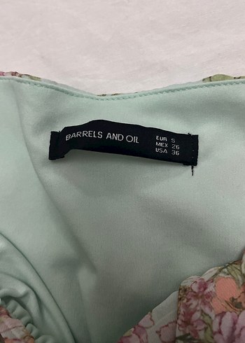 Çiçek Desenli V Yakalı Midi Elbise - Görsel 6