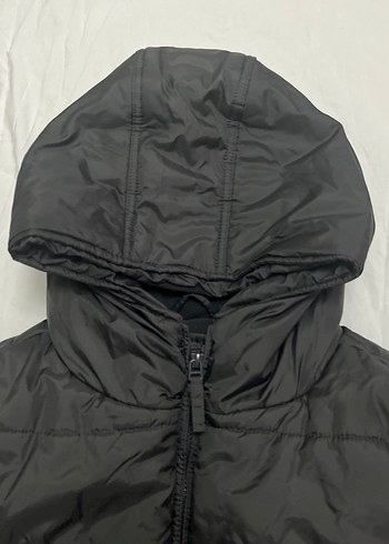 Kemerli Siyah Kadın Uzun Kışlık Mont - Görsel 6