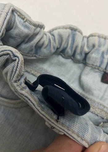 Kızlar için Bol Kesim Kot Şort düşük bel - Görsel 4