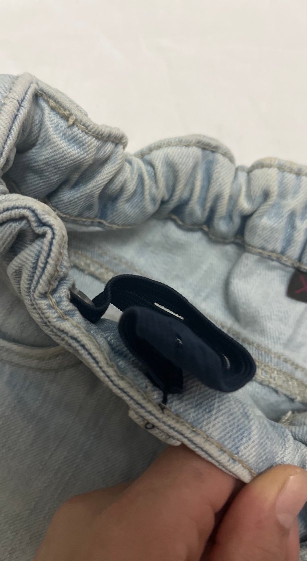 Kızlar için Bol Kesim Kot Şort düşük bel - Görsel 4