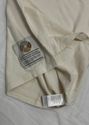 Bej Keten Erkek Kısa Kollu Tişört - Görsel 3