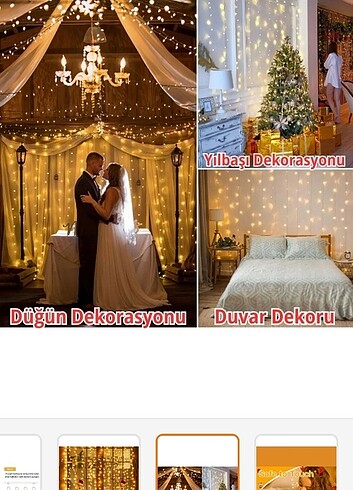 PERDE LED 3×3 METRE 8 FONKSİYON UZAKTAN KUMANDALI 300 LED - Görsel 6