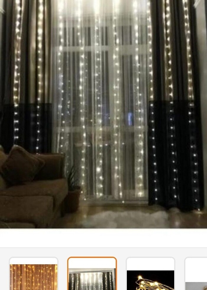 PERDE LED 3×3 METRE 8 FONKSİYON UZAKTAN KUMANDALI 300 LED - Görsel 4