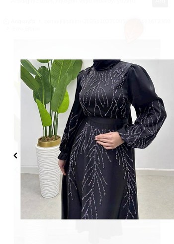 TAŞ İŞLEMELİ ABİYE - Görsel 2