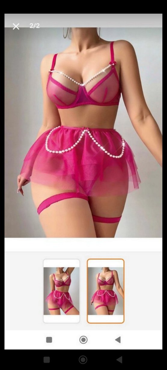 PEMBE İNCİLİ FANTEZİ TAKIM - Görsel 2