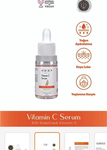 Volop Vitamin C Yoğun Aydınlatıcı Serum 10 ml - Görsel 2