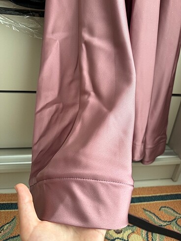 36 Beden mor Renk Gül kurusu Elbise