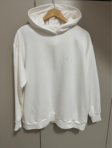 Beymen beyaz pamuklu sweatshirt