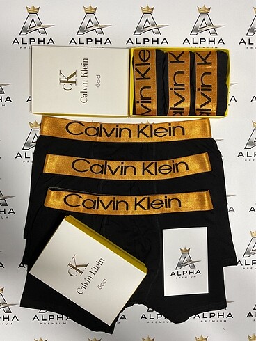 CALVİN GOLD BOXER 3 LÜ KUTU