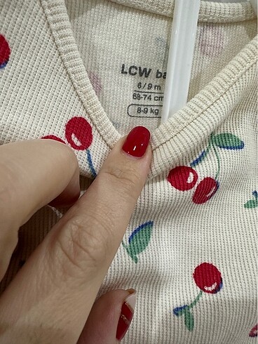 6 Ay Beden Lcw 6-9 ay kız bebek kısa kollu takım