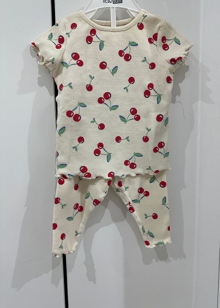Lcw 6-9 ay kız bebek kısa kollu takım - Görsel 2