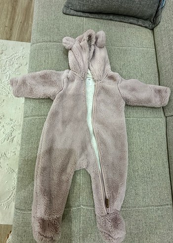 HM Kürklü Bebek Astronot Tulum - PEMBE - Görsel 2