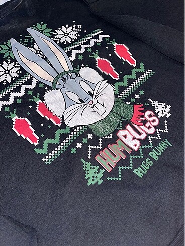 xl Beden Pull&Bear oversize sweatshirt Looney Tunes