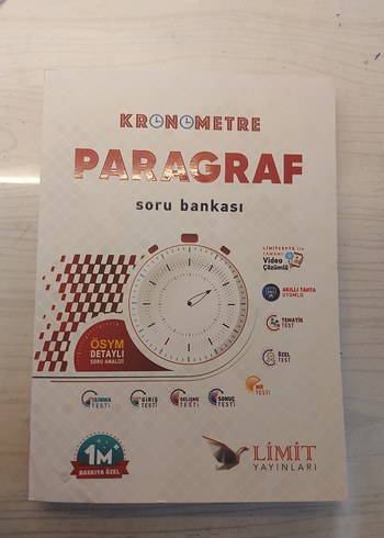 Limit Yayınları Kronometre Paragraf Soru Bankası