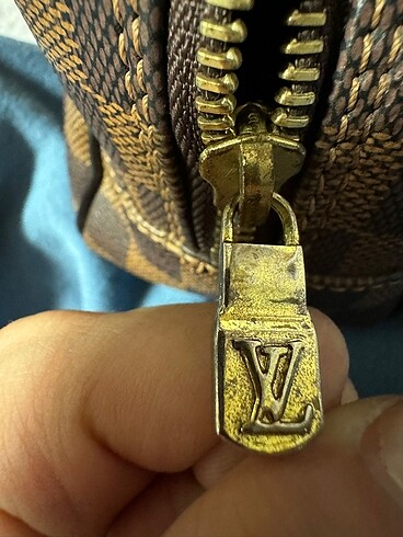 Beden kahverengi Renk LOUİS Vuitton orjinal makyaj çantası