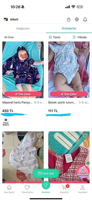 Bebek kıyafetleri- tulum- panço- bornoz mama sandalyesi minderi 