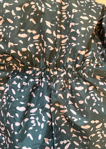 92 beden- Kar tulumu- Astronot-Kız Bebek Kapüşonlu Desenli Tulum - Görsel 5