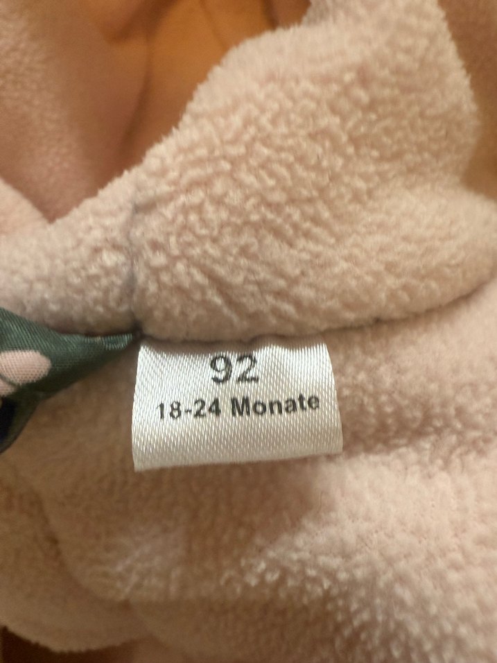 92 beden- Kar tulumu- Astronot-Kız Bebek Kapüşonlu Desenli Tulum - Görsel 4