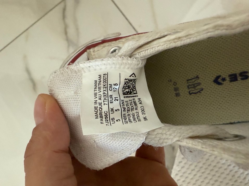 21 no- Converse Beyaz Kız Çocuk Spor Ayakkabı - Görsel 4