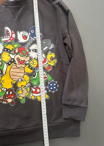 Erkek Çocuk Gri Pop Culture Baskılı Sweatshirt - Görsel 7