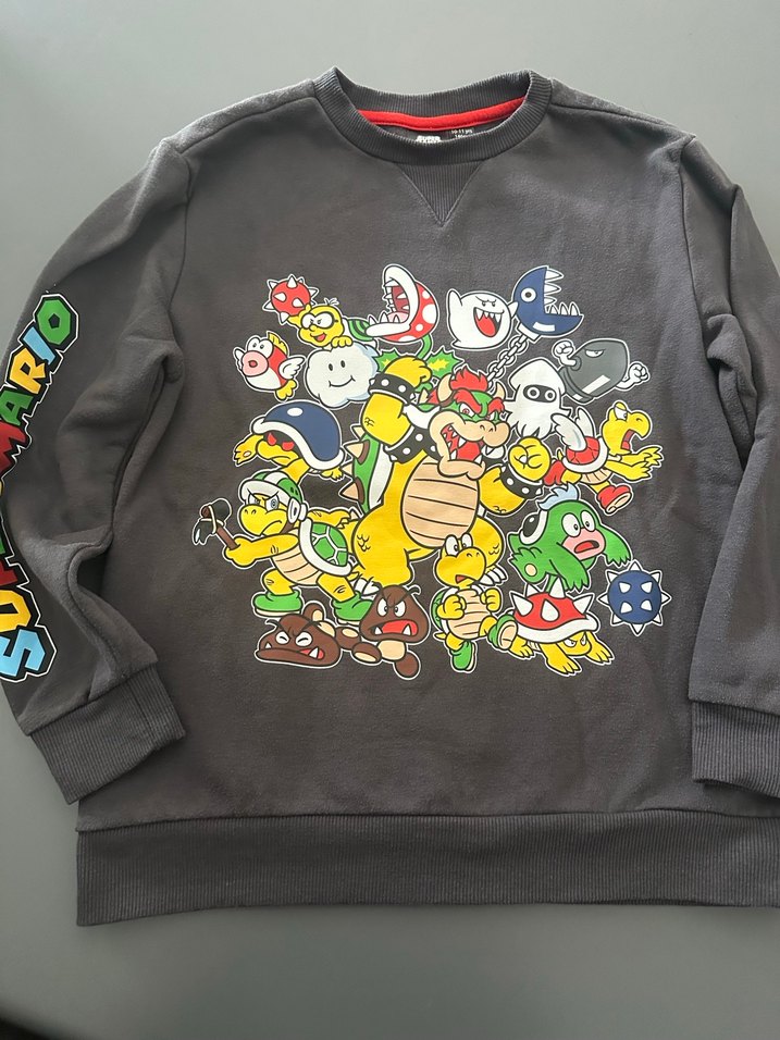 Erkek Çocuk Gri Pop Culture Baskılı Sweatshirt - Görsel 2