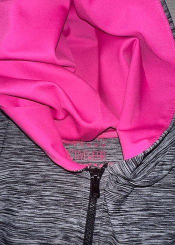 Panço Kız Çocuk Gri Kapüşonlu Fermuarlı Ceket - Görsel 6