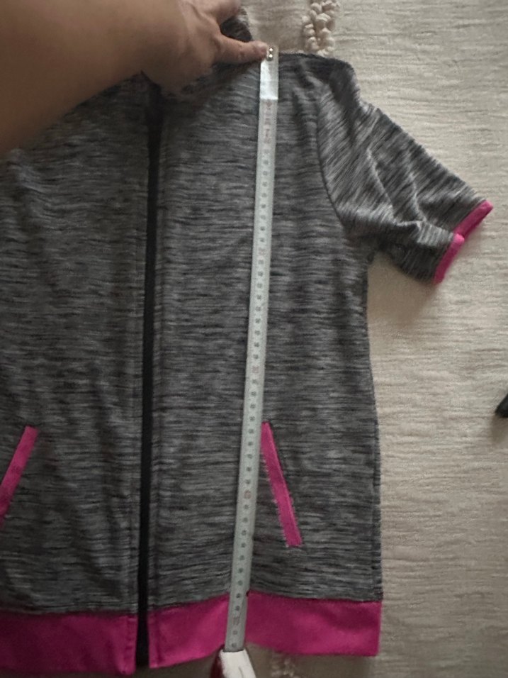 Panço Kız Çocuk Gri Kapüşonlu Fermuarlı Ceket - Görsel 4