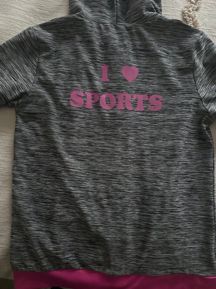 Panço Kız Çocuk Gri Kapüşonlu Fermuarlı Ceket - Görsel 2