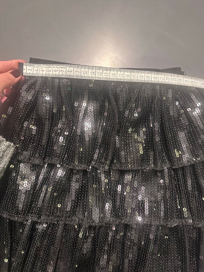 Kız Çocuk Siyah Fırfırlı  Etek - Görsel 5