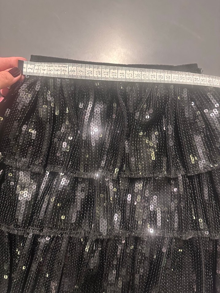 Kız Çocuk Siyah Fırfırlı  Etek - Görsel 4