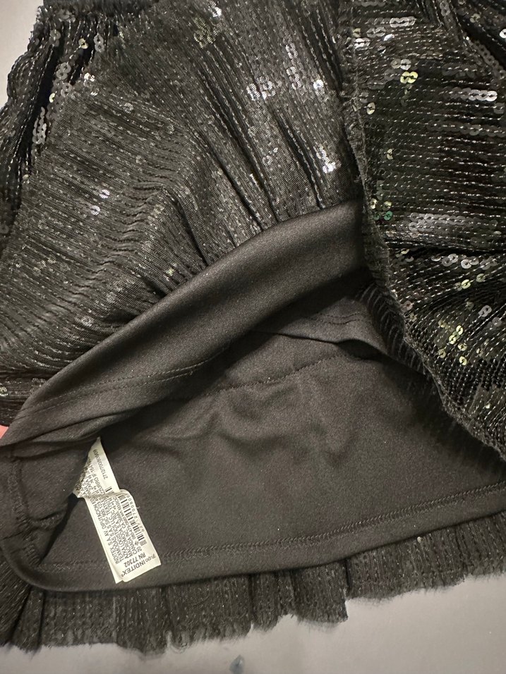 Kız Çocuk Siyah Fırfırlı  Etek - Görsel 3