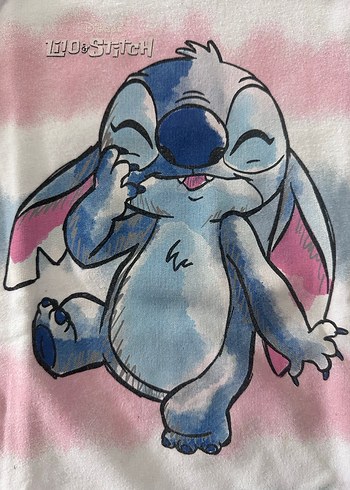 Kız Çocuk Kapüşonlu Stitch Sweatshirt - Görsel 6