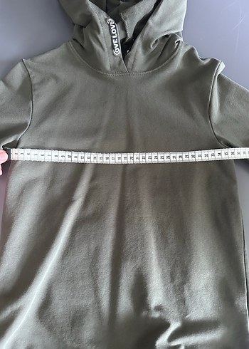 Kız Çocuk Gri Kahverengi Uzun Kollu Tül Detaylı Sweatshirt - Görsel 7