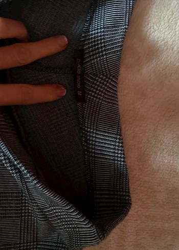 Gri Drapeli Etek - Görsel 2