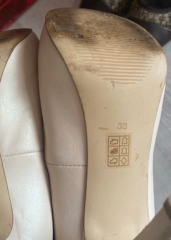 Bej Kadın Wedge Topuklu Klasik Ayakkabı - Görsel 6