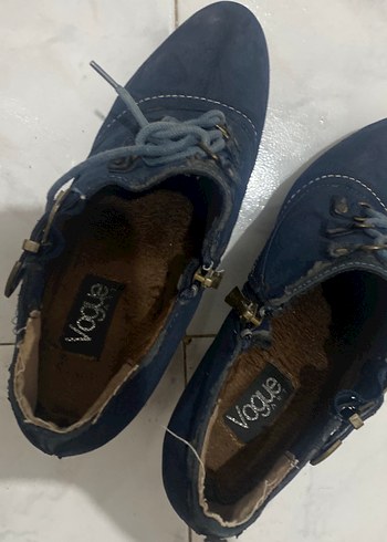 Kadın Kot Wedge Topuklu Bağcıklı Oxford Ayakkabı - Görsel 6