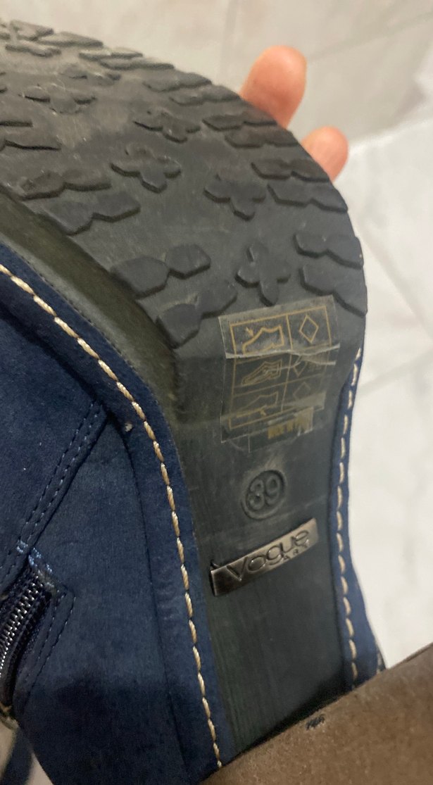 Kadın Kot Wedge Topuklu Bağcıklı Oxford Ayakkabı - Görsel 5