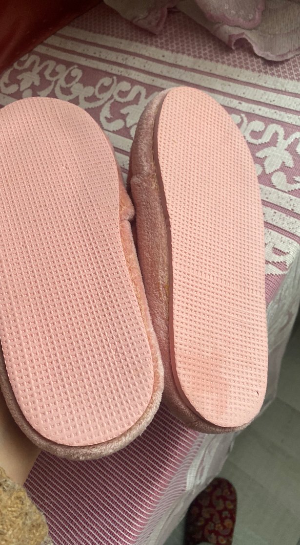 Pembe Peluş Dolgulu Topuklu Kadın Terlik - Görsel 3